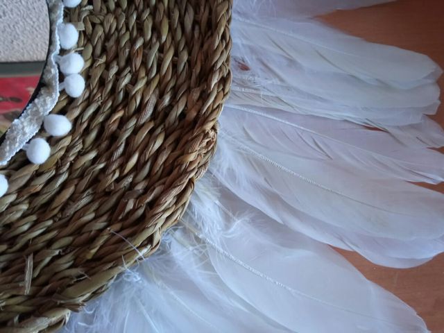 Espejo plumas bohemia jujuhat