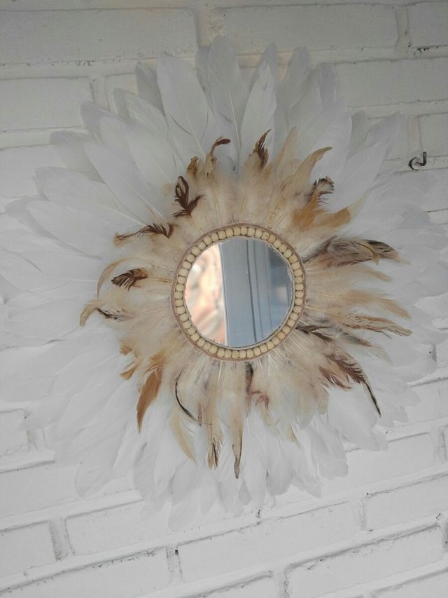 Espejo plumas jujuhat bohemia