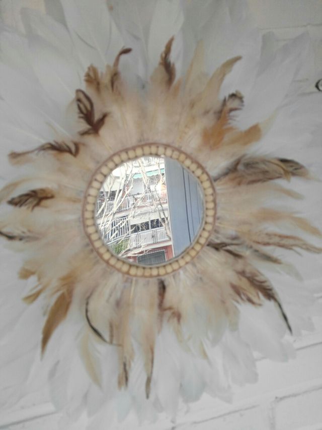 Espejo plumas jujuhat bohemia