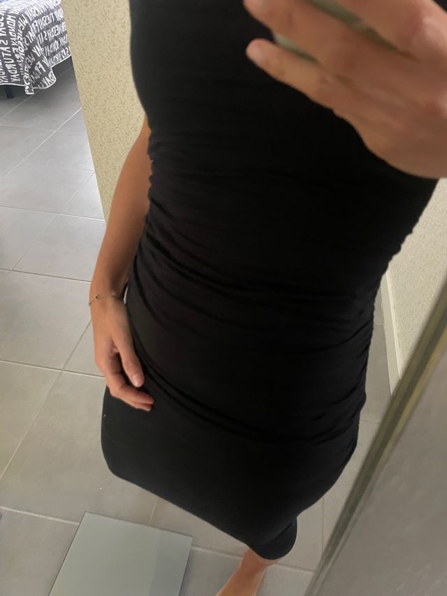 Vestido negro kookai. Talla s. Algodón.