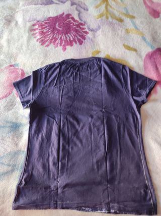 Camiseta manga corta azul. Desigual. Talla L