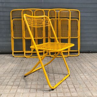 6 Sillas plegables vintage diseño FEDERICO GINER