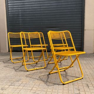 6 Sillas plegables vintage diseño FEDERICO GINER