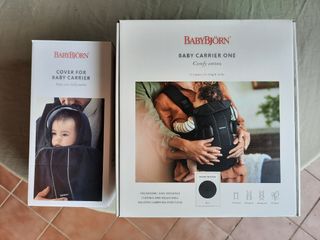 Mochila portabebés + manta