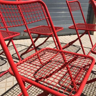 6 Sillas vintage plegables diseño FEDERICO GINER
