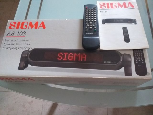 ROTULO LUMINOSO SIGMA