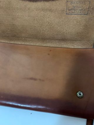 Cartera vintage de cuero.