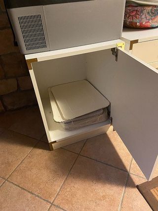 Comodino mobiletto stile marina