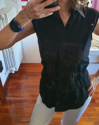 Camisa Desigual negra talla S 