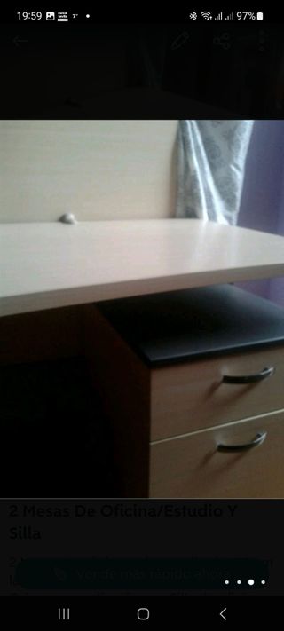 2 Mesas Oficina/Estudio y Silla