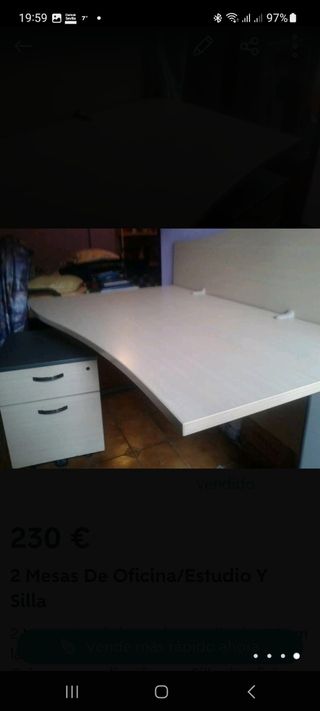 2 Mesas Oficina/Estudio y Silla