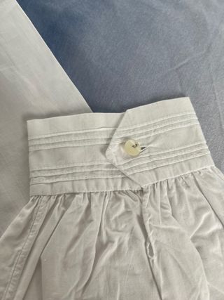 Antiguo camisón de algodón