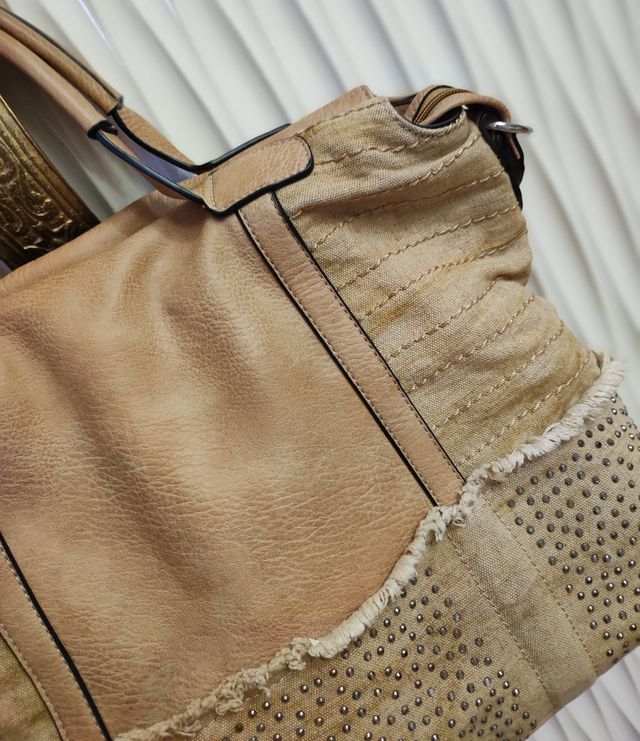 BOLSO ASA MANO OVERSIZE STRASS