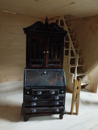 Mueble salón de madera.
