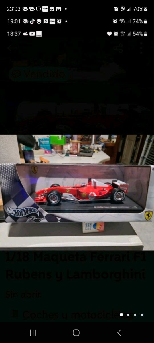 1/18 Maqueta f 1 rubens Baricelo