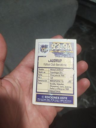 Laudrup 93-94 y 92-93, sacados de álbum