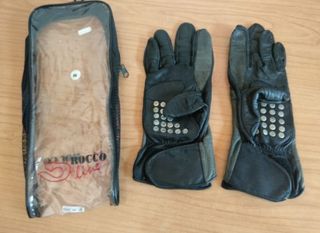 Guantes de piel para moto