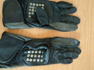 Guantes de piel para moto