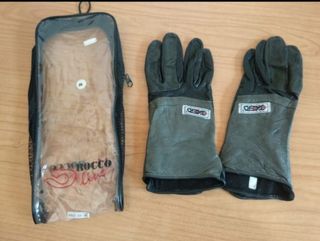 Guantes de piel para moto