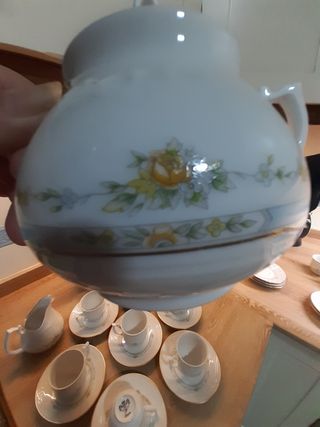 Juego café porcelana Irabia