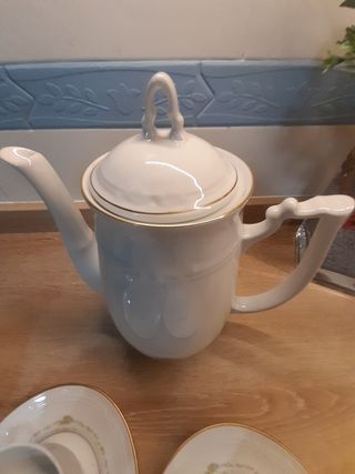 Juego café porcelana Irabia