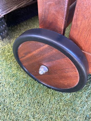 Panca portaoggetti in legno di acacia