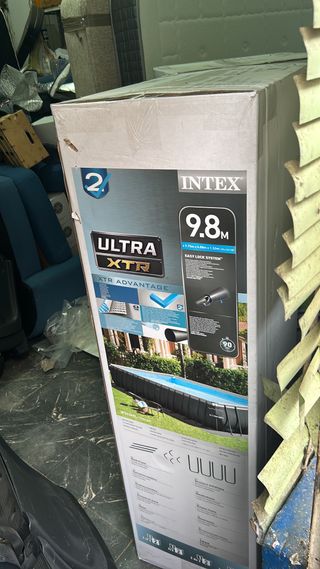 Piscina elevada 975 x 488 x 132 a estrenar