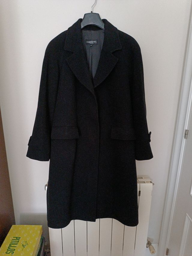 Abrigo oversize lana Cortefiel T-44 impecable