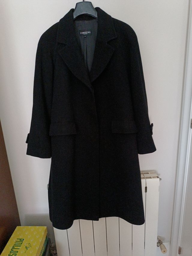 Abrigo oversize lana Cortefiel T-44 impecable