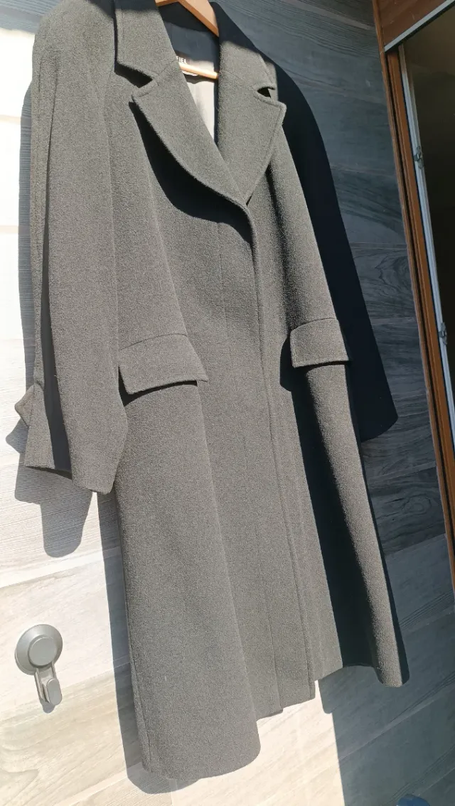 Abrigo oversize lana Cortefiel T-44 impecable