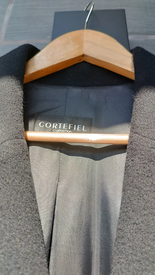 Abrigo oversize lana Cortefiel T-44 impecable