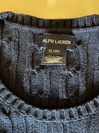 Jersey largo/vestido Ralph Lauren XL