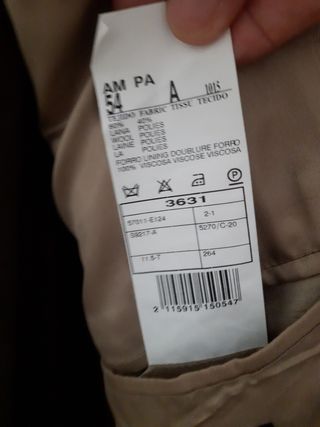 GANGA!!Traje completo y talla 48.Chaqueta 54.
