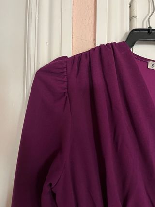 Vestido morado de Mariquita Trasquilá 