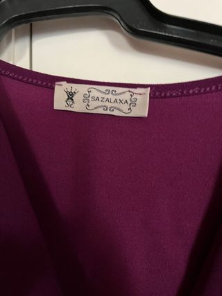 Vestido morado de Mariquita Trasquilá 