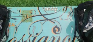 tabla snow rosignol y anclajes burton