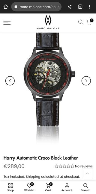 Reloj Marc Malone automático tourbillon
