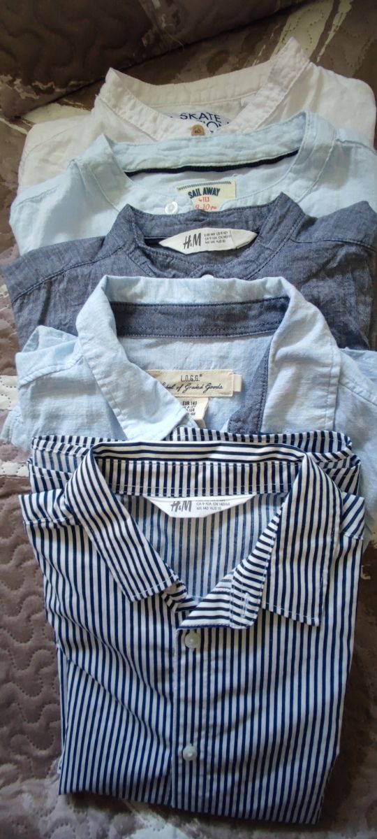 lote de 8 camisas niño.