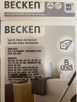 Bolsas aspiradora Becken