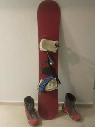 Tabla de snow y Botas Head