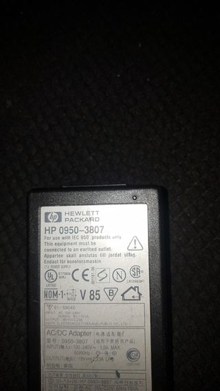 cargador HP 18v 2.23A
