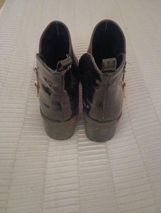 Botines granate oscuro