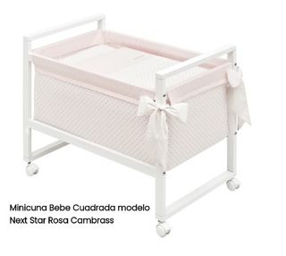 Minicuna Bebe Cuadrada Next Star Rosa Cambrass