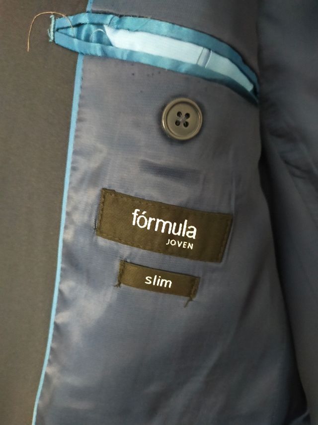 chaqueta hombre azul marino fórmula joven