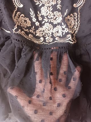 Blusa top plumeti Stradivarius 