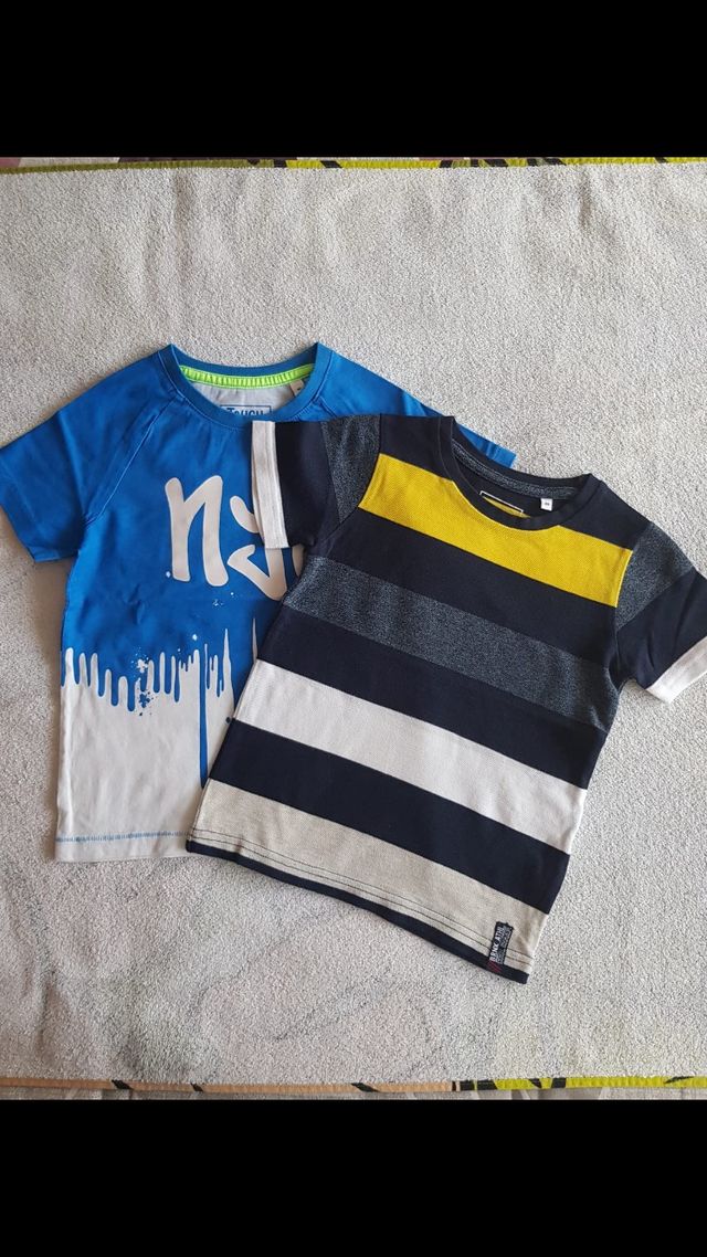 Lote 2 camisetas para niño 5 años