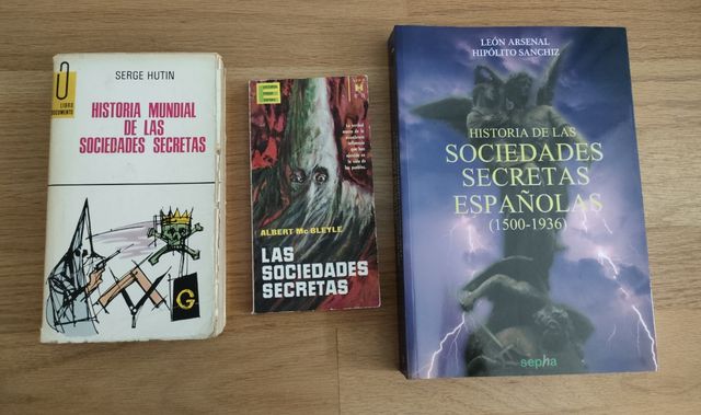3 LIBROS SOCIEDADES SECRETAS