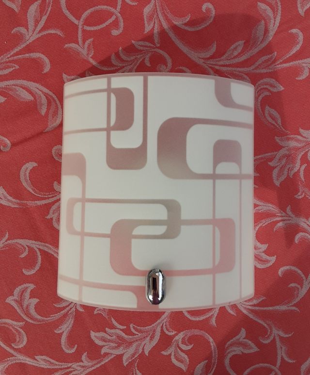 Aplique de pared, cristal, Leroy Merlin