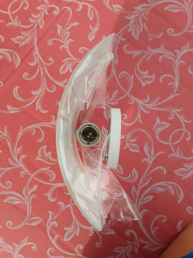 Aplique de pared, cristal, Leroy Merlin