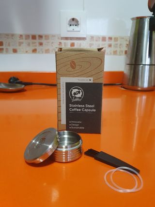 capsulas reutilizables delta Q, acero inoxidable